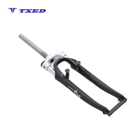 Fourche avant à suspension 26 pouces en aluminium avec ressort hélicoïdal et frein à disque pour vélo électrique BMX