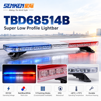 Barre lumineuse LED de signalisation clignotante SENKEN, multicolores (rouge, ambre, bleu, blanc), avec design modulaire CAN Bus conforme à la norme ECE R65