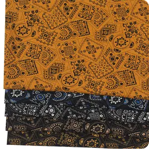 Tissu africain en mousseline de soie 100% Polyester, tissu recyclé et personnalisé, robe en mousseline de soie, tissu africain, vente en gros