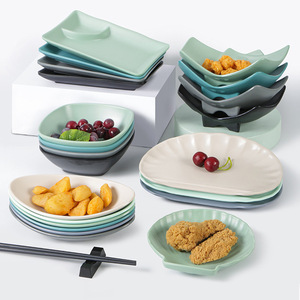 A5 Nordic-style <b>melamine</b> tableware, KTV snack <b>plates</b>, frosted commercial fries <b>plates</b>, creative restaurant dishes, plastic - Product Image 1