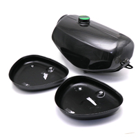 Réservoir d'essence couleur fibre de carbone pour cyclomoteur avec couvercles latéraux pour Simson Types S50 S51 S60 S70 Réservoir d'essence avec couvercles