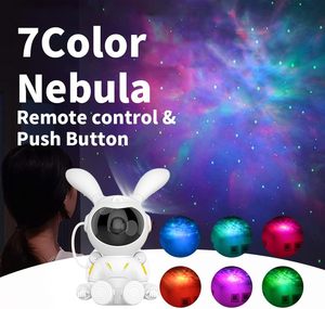 Moon Bunny Projection Lamp Smart 3D Astronaut Lamp Spaceman Night Light Sky Star <strong>Projector</strong> for <strong>Bedroom</strong> - Product Image 4