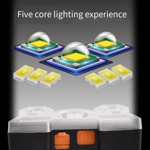 Lampe frontale LED rechargeable, batterie 3000mAh, étanche IP54, faisceau super lumineux réglable, camping, utilisation en extérieur, portable, bleue - Product Image 4