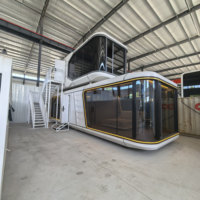 Maison mobile de luxe Apple Cabin, directement de l'usine, avec cuisine, design moderne, installation rapide, maison préfabriquée pour le glamping et les hôtels