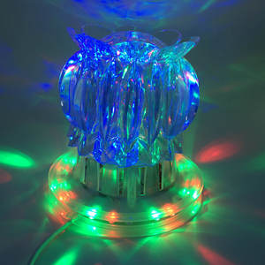 Lámpara de loto de cristal personalizada, barra de fiesta, hogar, <span class=keywords><strong>Dj</strong></span>, giratoria, Rgb, <span class=keywords><strong>efectos</strong></span> de proyección de mezcla, proyector de haz de <span class=keywords><strong>mesa</strong></span> Ktv, luz de escenario - Product Image 5