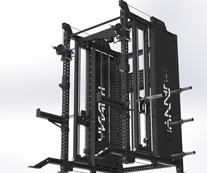 Máquina Smith Multifuncional Comercial para <span class=keywords><strong>Gimnasio</strong></span> y Uso Doméstico, Equipo de Entrenamiento Todo en Uno con Jaula de Potencia Integrada y Pila de Pesas - Product Image 5