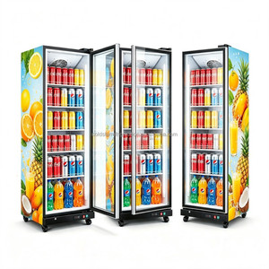 Vitrine verticale commerciale 2026 de haute qualité à porte vitrée intégrale et congélateur à boissons écoénergétique - Product Image 2