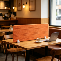 Panneau acoustique rainuré en polyester, absorption acoustique NRC 0.8, cloison de bureau moderne, vente en gros