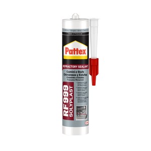 PATTEX per scatola di HENKEL 12 pezzi 300 ml RF 999 grigio Silicone refrattario sigillante per forni caminetti stufe lavorazione del legno resina epossidica - Product Image 1