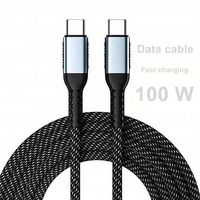 Câble de charge USB C vers USB C 100W, câble tressé PD, câble de charge Type C pour Macbook, Galaxy, Pixel, Switch