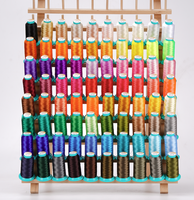 Fil à broder SAKURA haute ténacité 100% polyester teint et mercerisé, 1000 yards, mini broderie informatisée, ensemble de 80 couleurs (A/B)