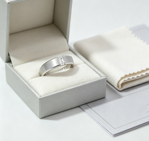 Minimalist <b>Mens</b> <b>Emerald</b> Cut Lab Created Diamond Band 10K White Gold 0.3ct Channel Setting Ready To Ship Daily Wear Fine <b>Ring</b> - Product Image 3