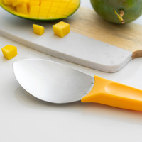Éplucheur de mangue jetable en acier inoxydable RMGM, antiadhésif, écologique, cuillère à retirer la pulpe de fruit, séparateur de noyaux et de tranches