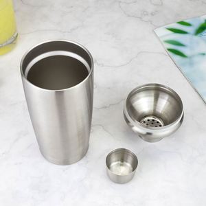 Shaker à cocktails 3 pièces sous vide de 480 ml, double paroi en acier inoxydable 304, avec passoire intégrée, pour barman, mélange de martinis - Product Image 3