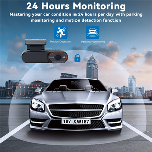 Caméra de tableau de bord 2MP avec DVR et moniteur de stationnement 24H, enregistreur de tableau de bord de véhicule 1080P en streaming - Product Image 4