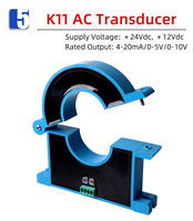 NJXSE B2A Transmetteur de courant à effet Hall AC 5A 10A 20A 25A 30A 50A / DC 4-20mA 0-5V 0-10V Capteur de courant Prix d'usine Transducteur