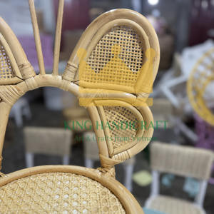 Silla de ratán para niños hecha a mano, duradera, ligera, respetuosa con el medio ambiente, muebles para boda, fiesta, evento, decoración, proveedor al por mayor - Product Image 2