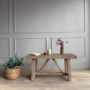 Banco de Madera Maciza Moderno y Duradero para Interiores, Ideal para Comedor, Entrada, Sala de Estar, Hotel o Cafetería, Venta al Por Mayor - Product Image 1