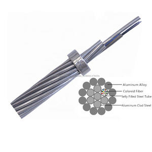 precio aéreo generales de alambre de tierra G652D G655 G655C varados 12 24 36 48 núcleo de Cable de fibra óptica OPGW Accesorios - Product Image 2