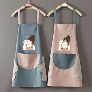Delantal de Cocina Impermeable, Resistente al Aceite y Fácil de Limpiar, con Estampado Bonito, para el Hogar, Restaurante, Delantal de Cocina para Mujer - Product Image 2