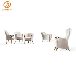 Ristorante moderno di lusso lunling dining sedie da pranzo bianche in pelle sedie da pranzo per isola da cucina all'aperto