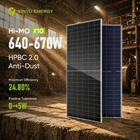 Doppelglas N-Typ Solarmodul HPBC 2.0 640W 645W 650W 660W 670W Bifaziales Solarmodul