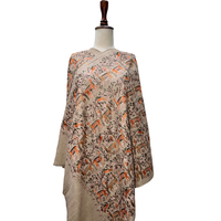Écharpes et Étoles Ethniques Brodés à la Machine pour Femmes, en Polyester Viscose, Motifs Élégants, Marque Privée, OEM, Vente en Gros pour Événements Culturels