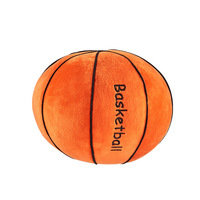 Coussin en peluche ballon de sport - Simulation 3D Football Basketball - Jouet brodé en polyester avec rembourrage en coton PP pour chambre de garçon