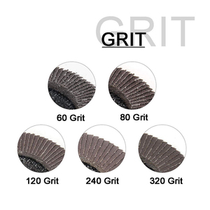 Disque à lamelles 4-1/2 "Disque à lamelles en fibre de verre avec support en oxyde de zircone Disque à lamelles rond abrasif 4.5 pour ébavurage - Product Image 2