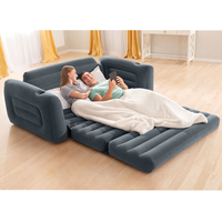 Sofá Cama Inflable de PVC Intex 66652, Sofá Cama Doble Plegable 2 en 1