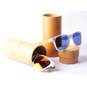 Kacamata hitam bingkai bambu TR90 Fashion kualitas tinggi kacamata hitam kayu untuk Wanita Pria Zebra kayu terpolarisasi UV400 kacamata hitam dengan pin