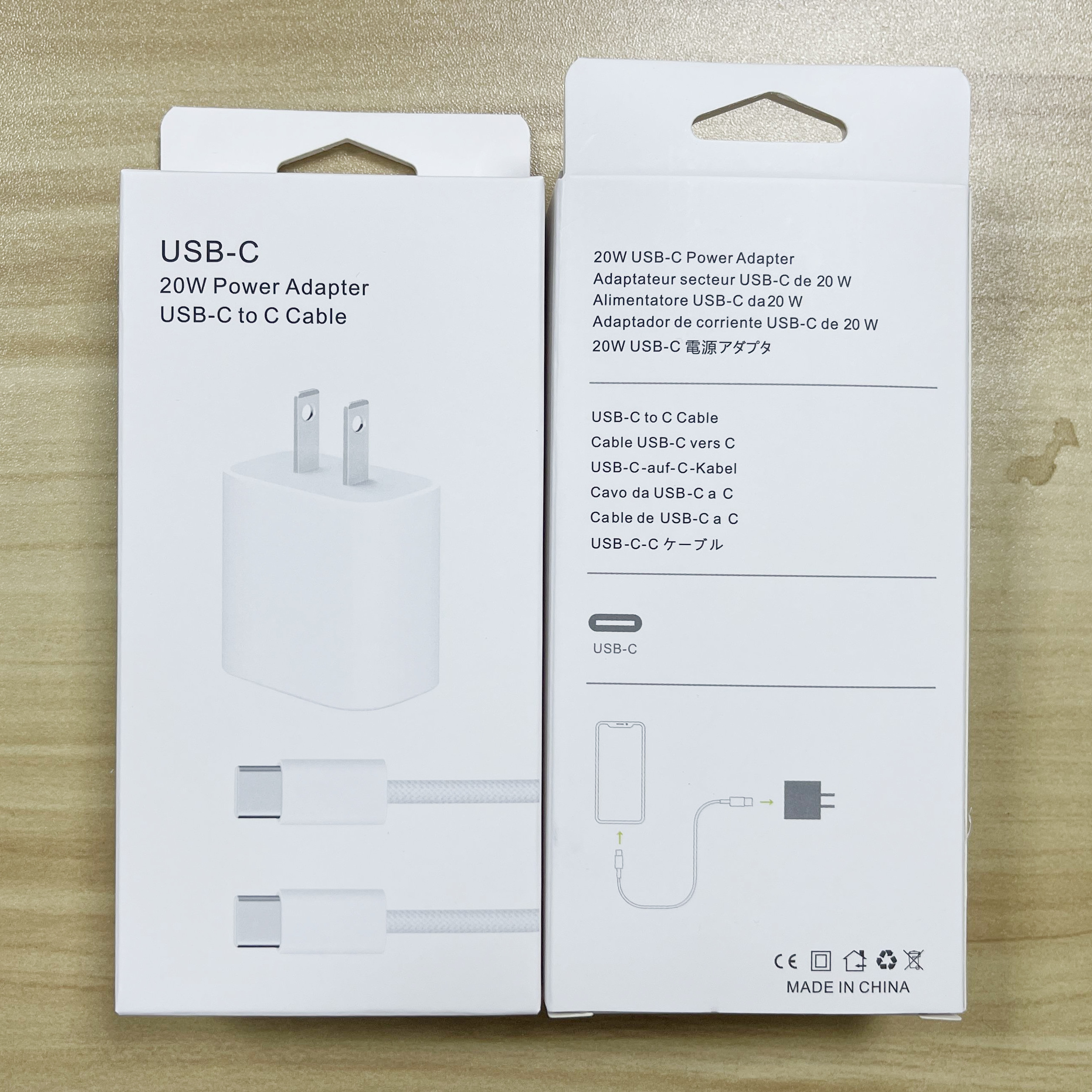 Blanco/PD 25W USB-C (con embalaje)