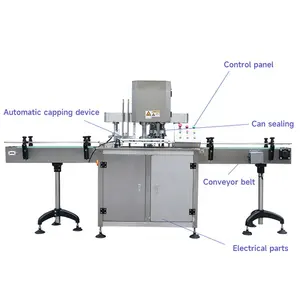 Factory direct can sealing machine automatic milk powder oil drum sealing machine