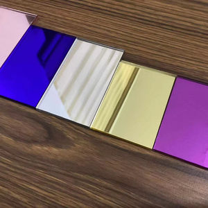 Feuille de <span class=keywords><strong>miroir</strong></span> acrylique 1mm le panneau en plastique est incassable et présente de nombreux changements de forme <span class=keywords><strong>Miroir</strong></span> mural en acrylique <span class=keywords><strong>Miroir</strong></span> en plastique - Product Image 1