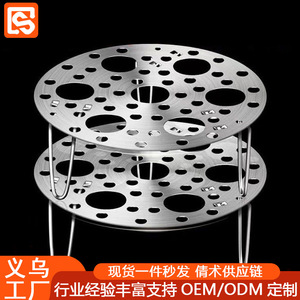 Support de cuisson à la vapeur en acier inoxydable, épaissi et pliable, pour cuisine domestique, avec trous denses pour un transfert rapide de la chaleur - Product Image 4