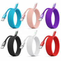 Câble USB vers C Cantell 66W 3A, câble de charge rapide USB A vers C, 1m 2m 3m, transmission haute vitesse, câble de données Type-C