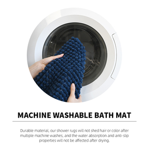 Nhà Máy Tùy Chỉnh <span class=keywords><strong>Chenille</strong></span> Tắm Mat Mềm Ngắn Sang Trọng Không-Trượt Có Thể Giặt Nhanh Chóng Khô Khu Vực Thảm Cho Phòng Tắm - Product Image 5