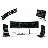 Moniteur portable triple LED IPS 16 pouces, vente en gros d'usine, 2560x1600 60Hz, 3HDMI, USB, haut-parleur intégré, compatible Mac, Android, iOS