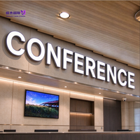 Enseigne LED 3D personnalisée en acrylique avec bandes LED, lettres en relief, télécommande, transformateur et prise pour bureaux, mariages, centres commerciaux et entreprises
