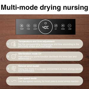 Boîte sèche-cheveux pour animaux de compagnie, 3-en-1 Désinfection à séchage rapide Mode <span class=keywords><strong>maison</strong></span> pour <span class=keywords><strong>chat</strong></span> Conception d'économie de rythme pour petits animaux de compagnie Boîte de séchage pour animaux de compagnie/ - Product Image 2