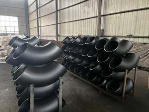 ข้อต่อเหล็กกล้าคาร์บอนขนาด 2-20 นิ้ว แบบตีขึ้นรูป A105 Q235 ตามมาตรฐาน ASME B16.9 เชื่อมชน 45/90 องศา - Product Image 5
