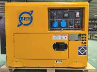 BRH 10 kW 2-Zylinder-Generator Tragbare Generatoren mit UK-Steckdose 10 kVA Dieselgenerator