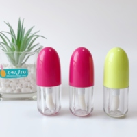 Mode personnalisé rose brillant à lèvres Tube liquide Blush fard à paupières conteneur glaçure pour les lèvres hydratant cosmétique paquet avec brosse
