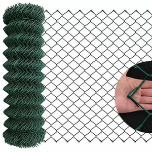 Clôture en treillis métallique galvanisé enduit de PVC écologique, hauteur 6 pieds, pour terrains de sport, cours, jardins domestiques et usage industriel (vente en gros) - Product Image 1