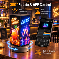 Écran publicitaire numérique portable en forme de cube LED sur mesure pour les expositions, la vente au détail et la promotion de produits