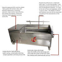 Qd Industriële Fruitgroente Wasmachine Dunschiller Hoge Productiviteit Roestvrijstalen Reinigingsmachine Voor Aardappelen Lotus Wortel Maïs
