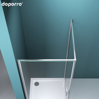 Cabine de douche simple en verre trempé pour usage domestique, fabriquée en Chine