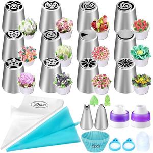 Giáng Sinh Halloween DIY Thép Không Gỉ Vòng Hoa Cupcake Cookie Bánh Nga Đóng Băng Đường Ống Nướng Bánh Vòi Phun - Product Image 6