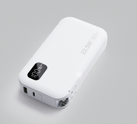 Nuevos Productos de Tendencia 2026, Banco de Energía Portátil de 10000 mAh con Pantalla Digital, Enchufe de CA y Cable Tipo C Integrado