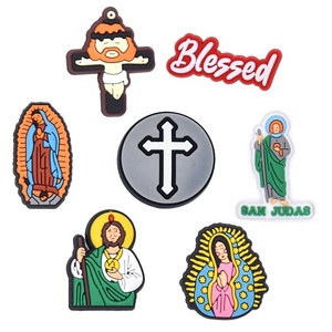 <span class=keywords><strong>Sandales</strong></span> pour adultes avec breloques bénies sur le thème du christianisme, de la foi, de Jésus et de la religion - Product Image 1